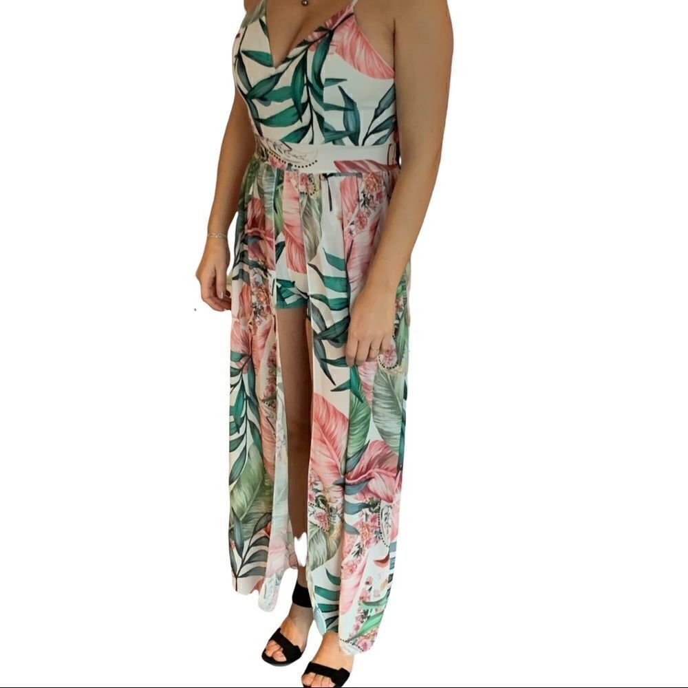 NWOT Combo floral dress short S - Picture 3 of 13
